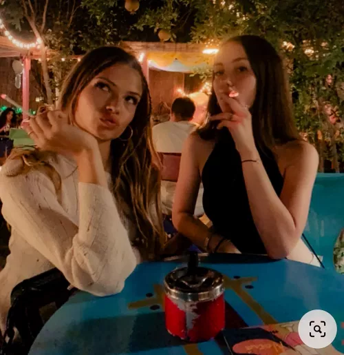 Whenever they go out, they have a friendly (and private) contest to see which one’s smoking draws the most male attention 