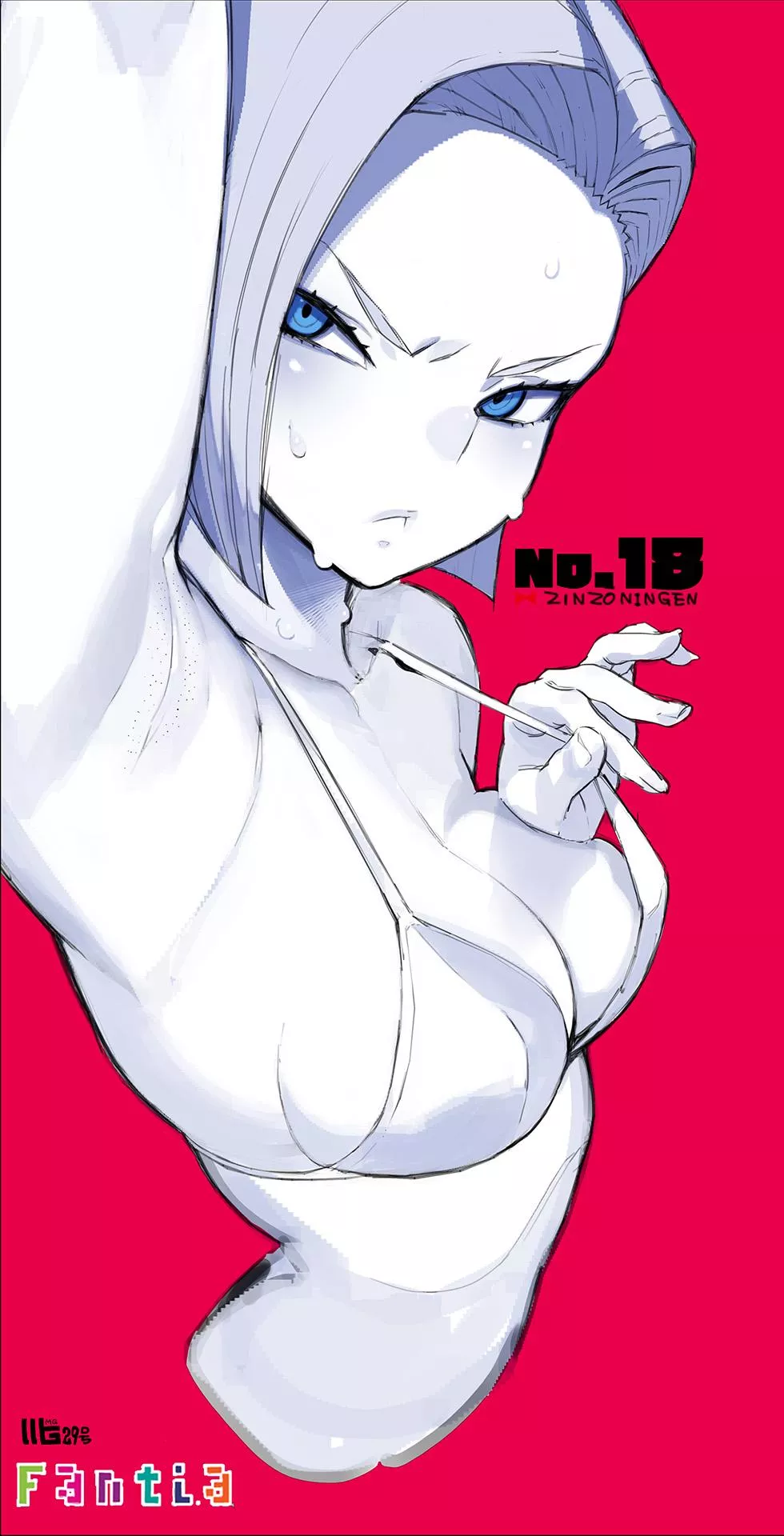 Android 18's Underarm Stubble in a Sexy Bikini (@mg_no29)