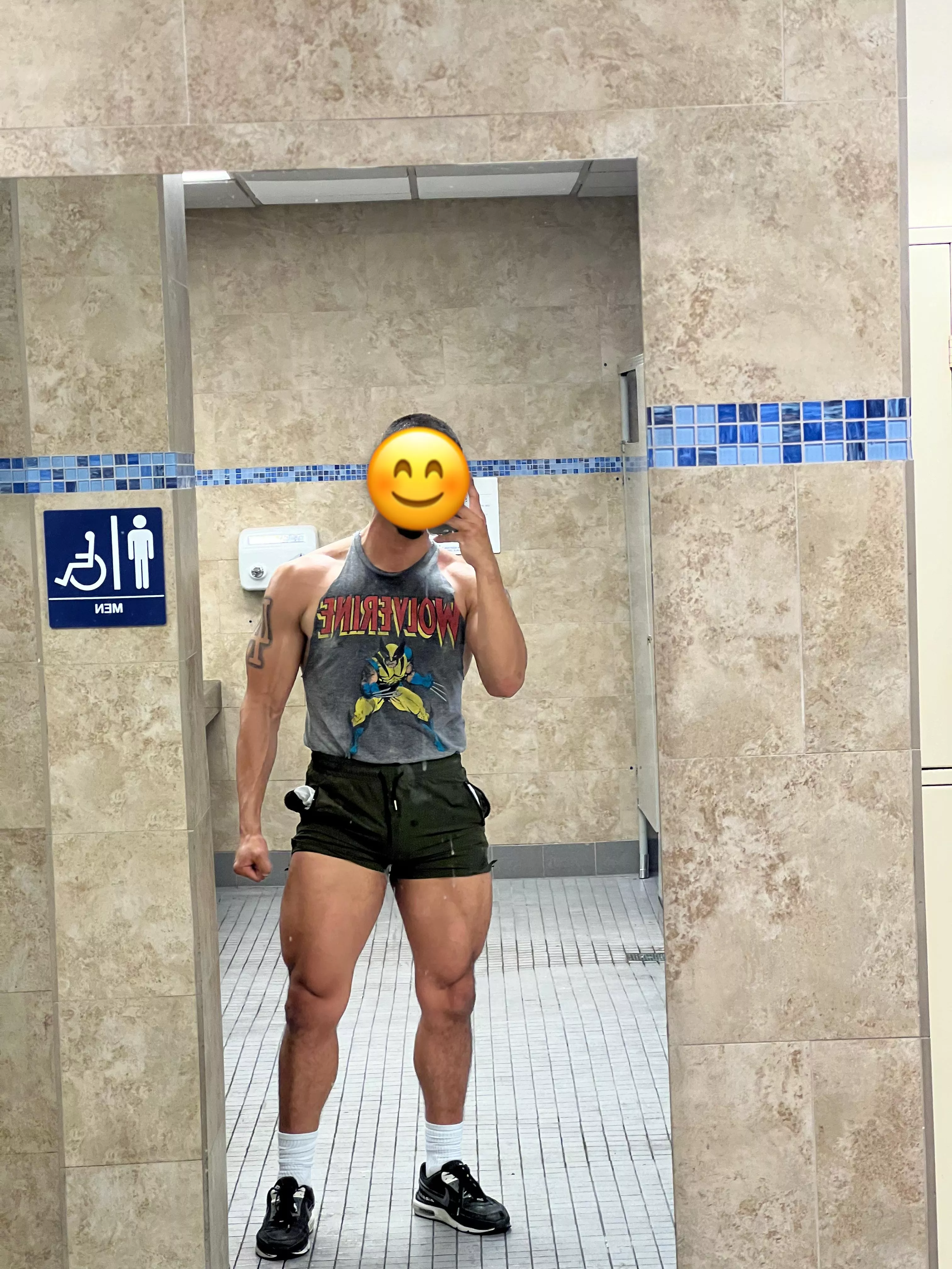 My new favorite mirror at the gym. 