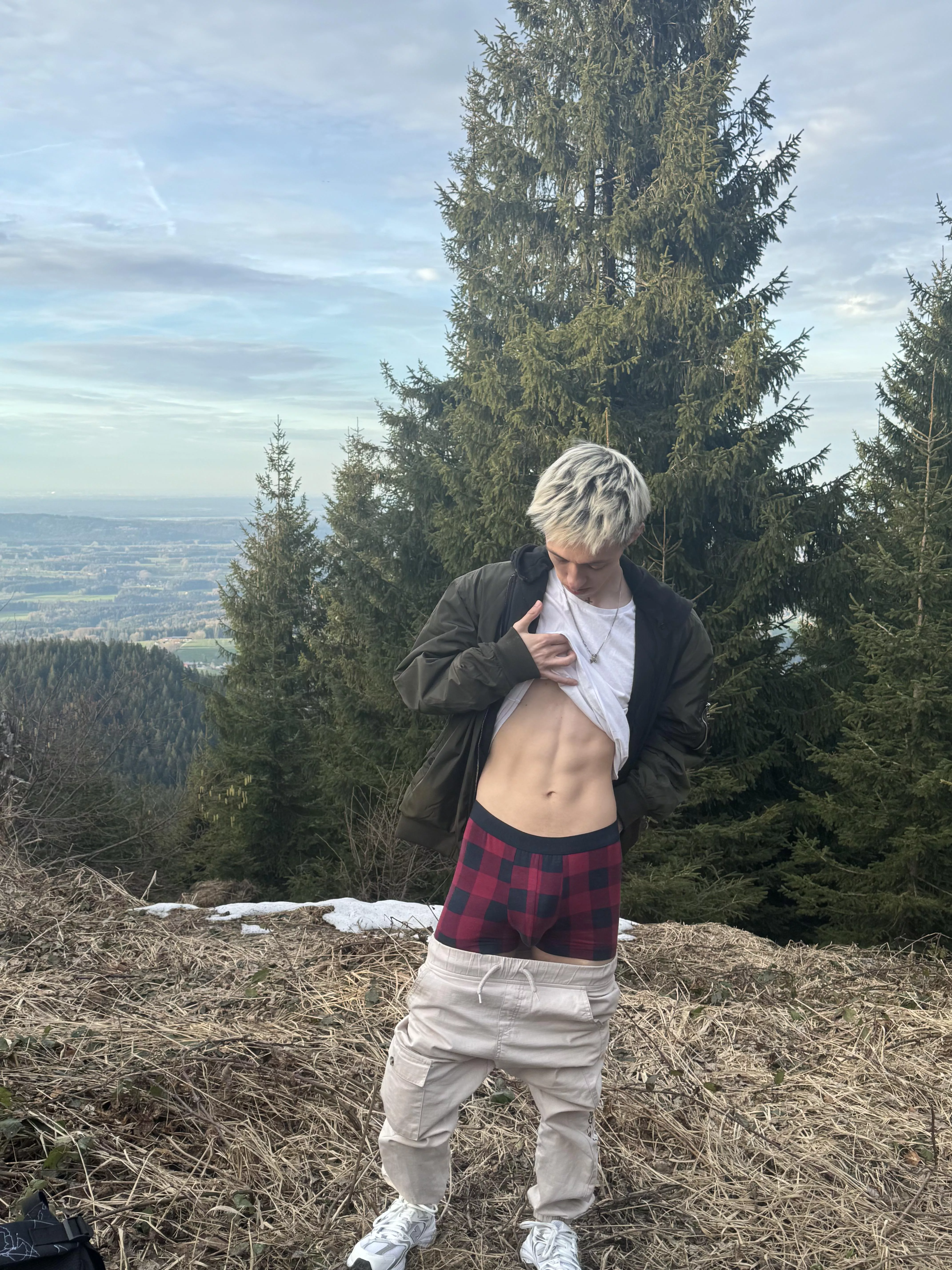 out there hiking ;)
