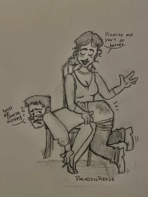 Principal spanks teacher for arriving late, what do you think? (Drawing)