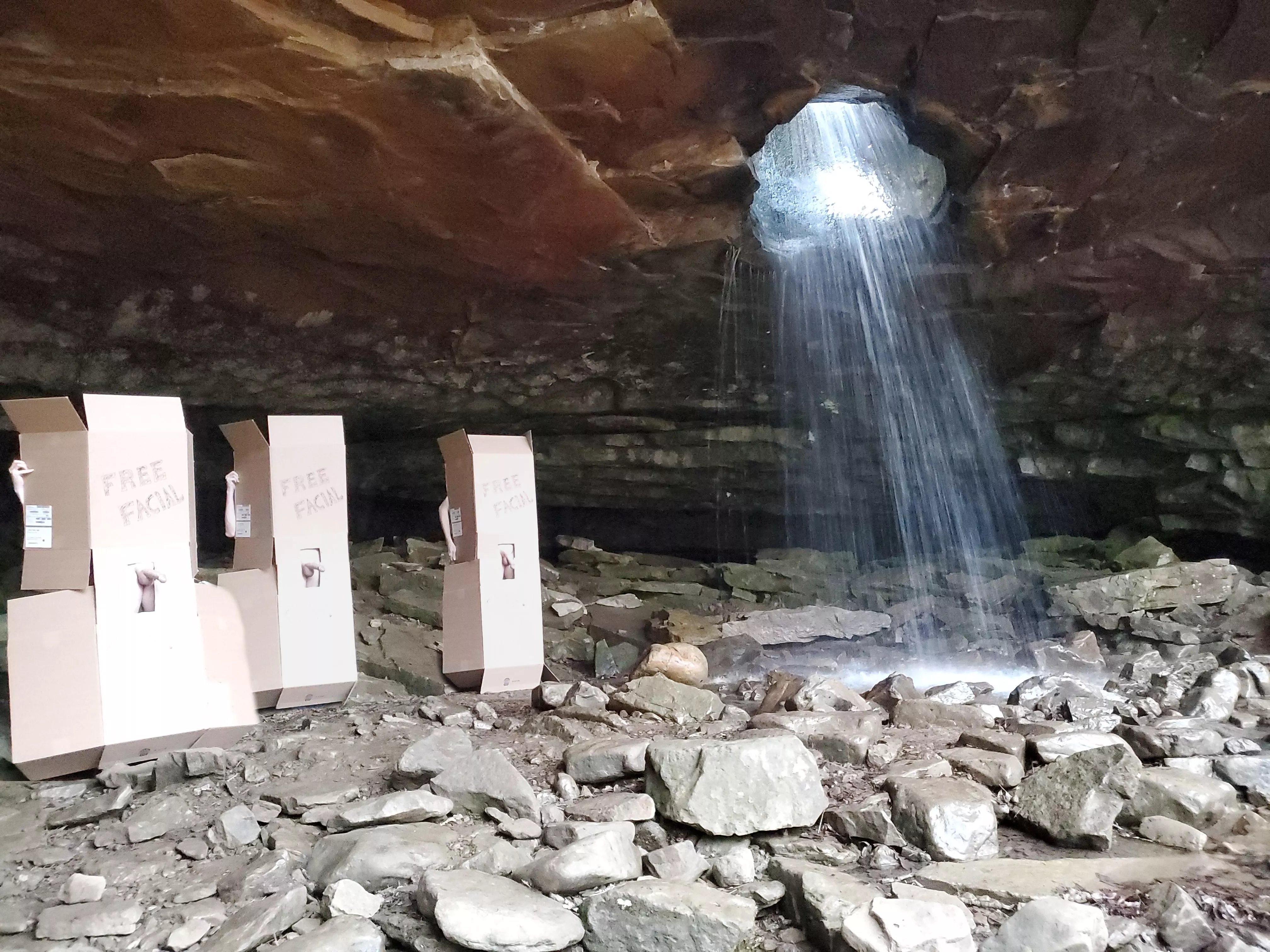 The aptly-named Glory Hole Falls! The view is well worth the hike. Plus there's free facials!