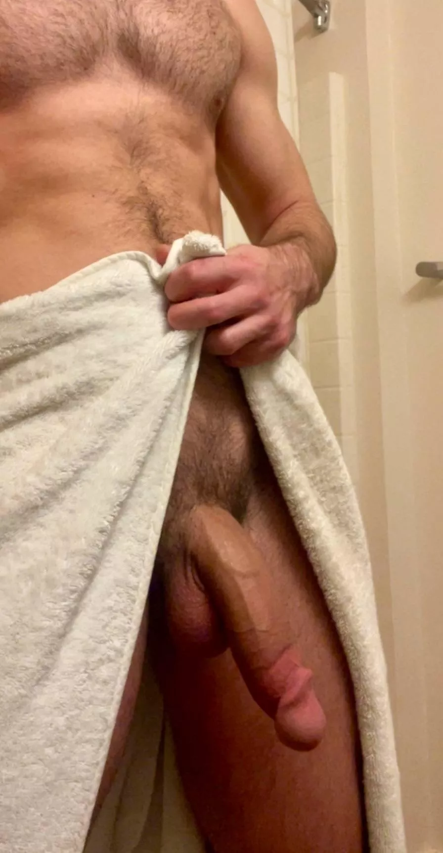 (28) I can never keep my towel wrapped around it, that alright with you? 