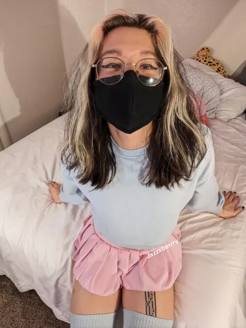 blue and pink and cute 