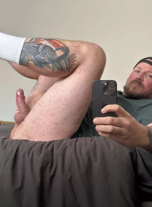 Dad could do with a good boys tongue