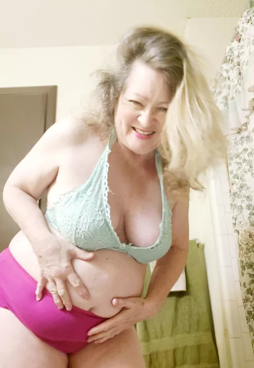 You might like my boobs in this blue bra