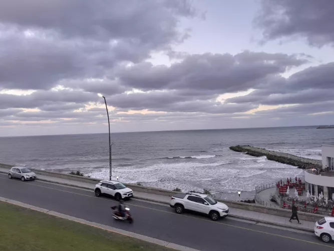Gray sunset on the beach!