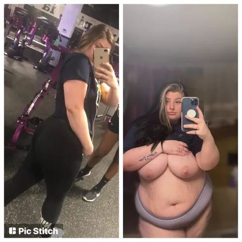 Guess I should have stayed in the gym and out of the fridge:(