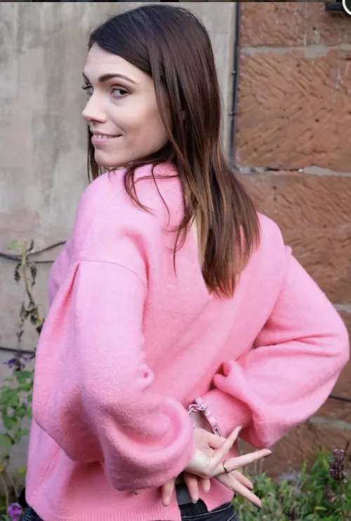 Her smile says she likes where this is going