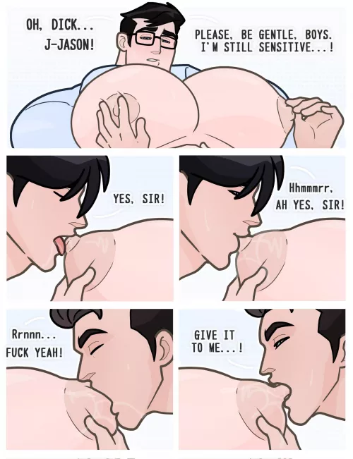 Superman's big pecs and nipples 🤤