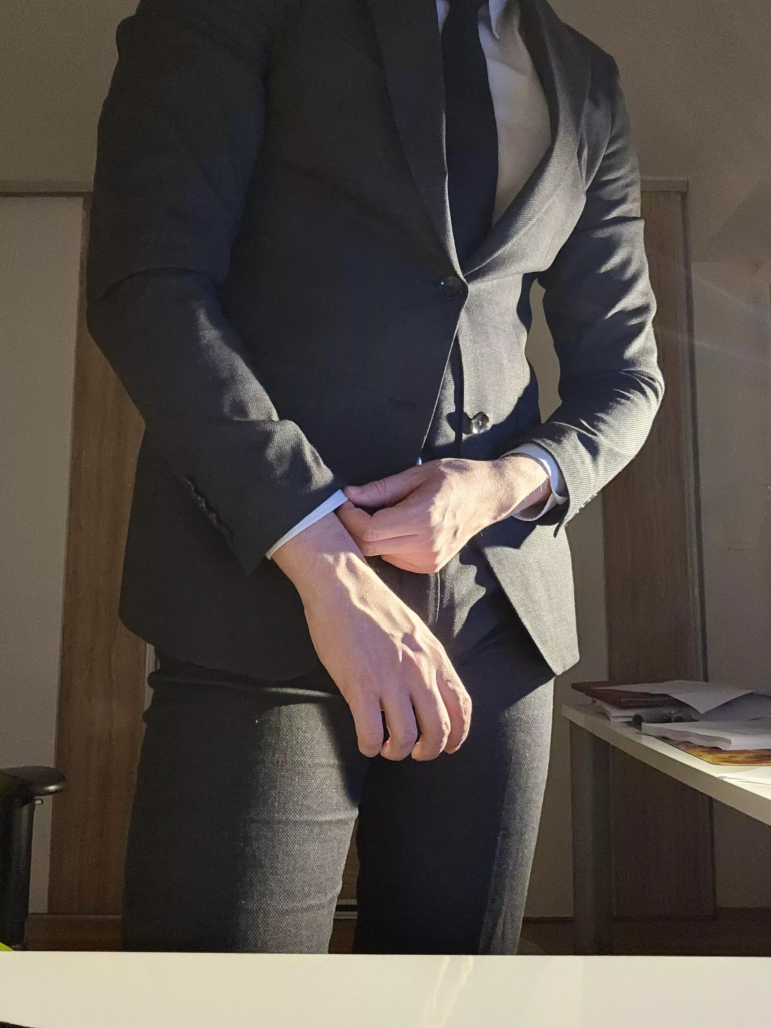 Thinking about bending my hot coworker over the desk