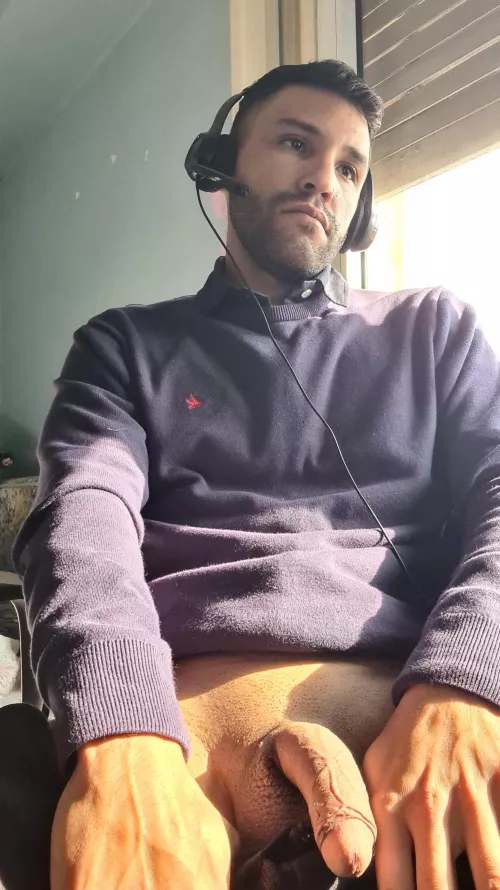 working and doing some massages 