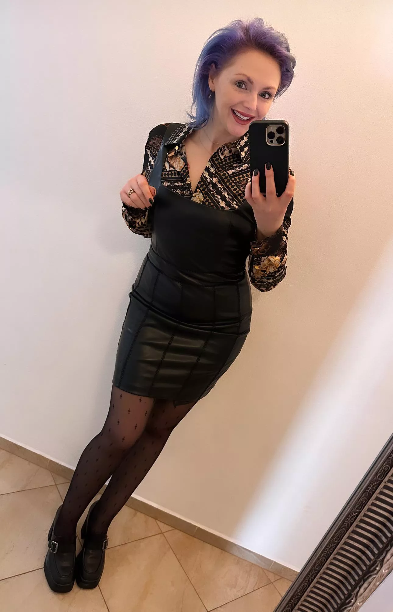 1st of the 6 leather birthday outfits