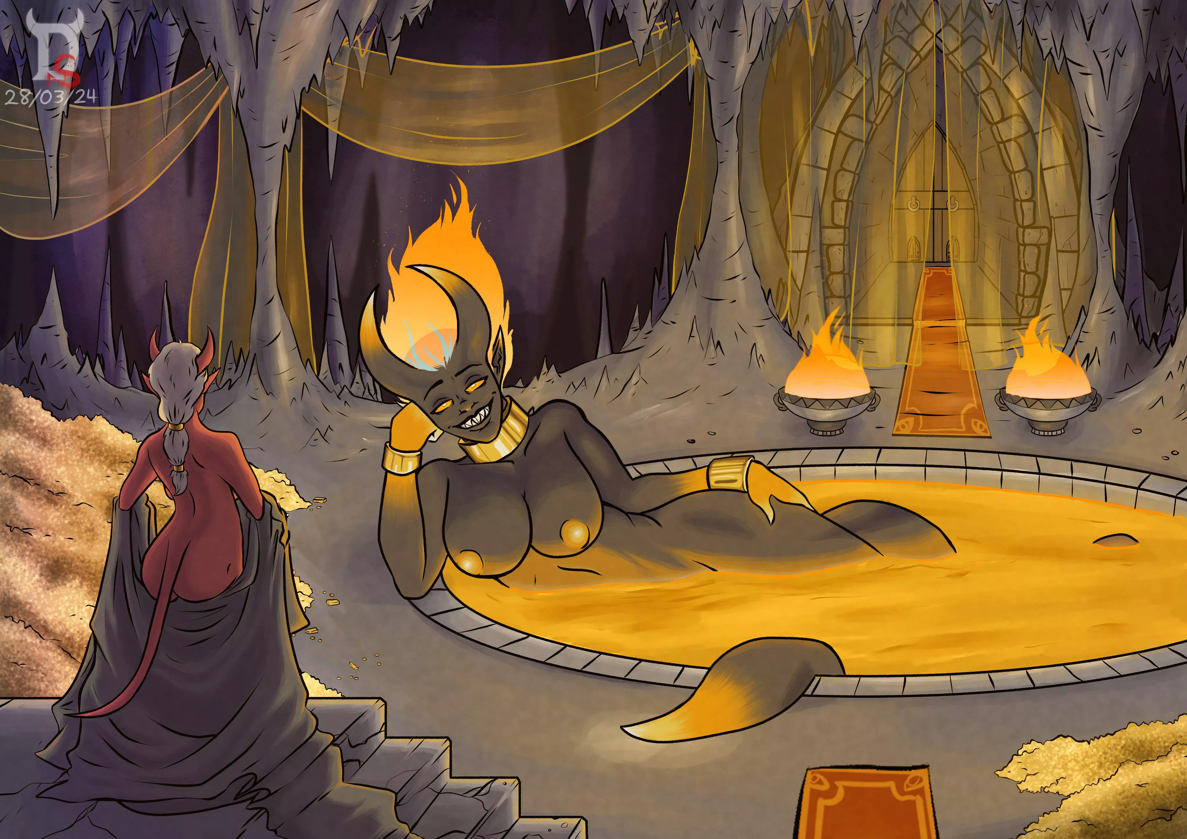 In the Chamber of the Lust Titan (OC - @DemonSlick)