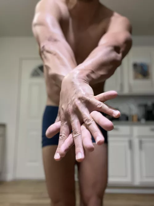 Let’s be real. Arms and hands are way sexier on a man than being naked.