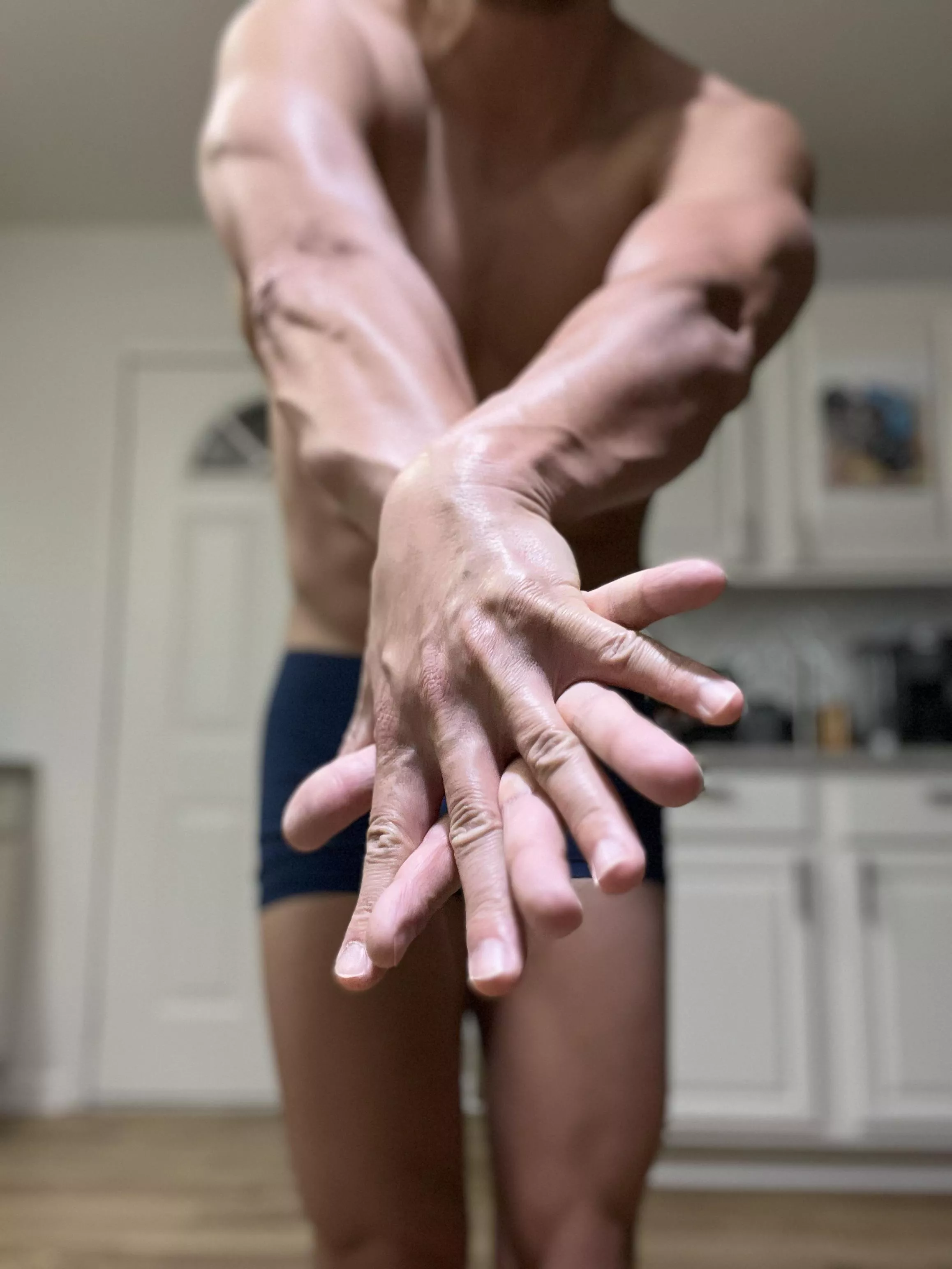 Let’s be real. Arms and hands are way sexier on a man than being naked.