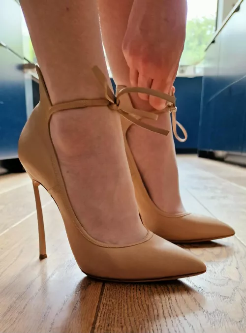 Love my nude casadei blades xxx