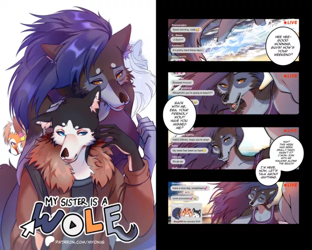 My Sister is A Wolf Comic: Link for Full Pages in the comments