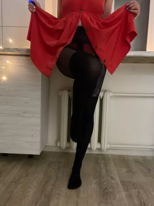 Nylon with a crimped dress...