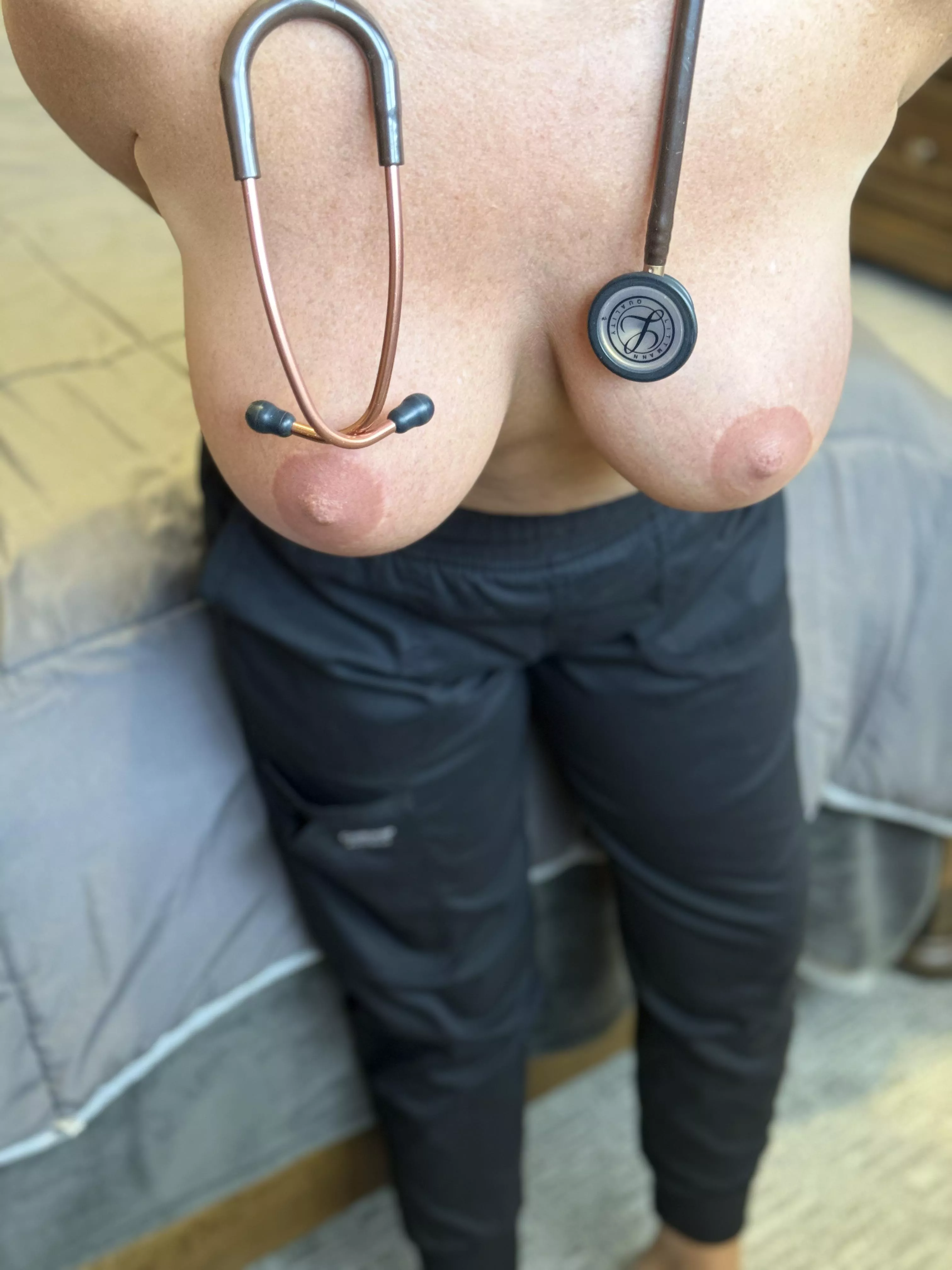 Would your wife let me be your naughty nurse for the night?