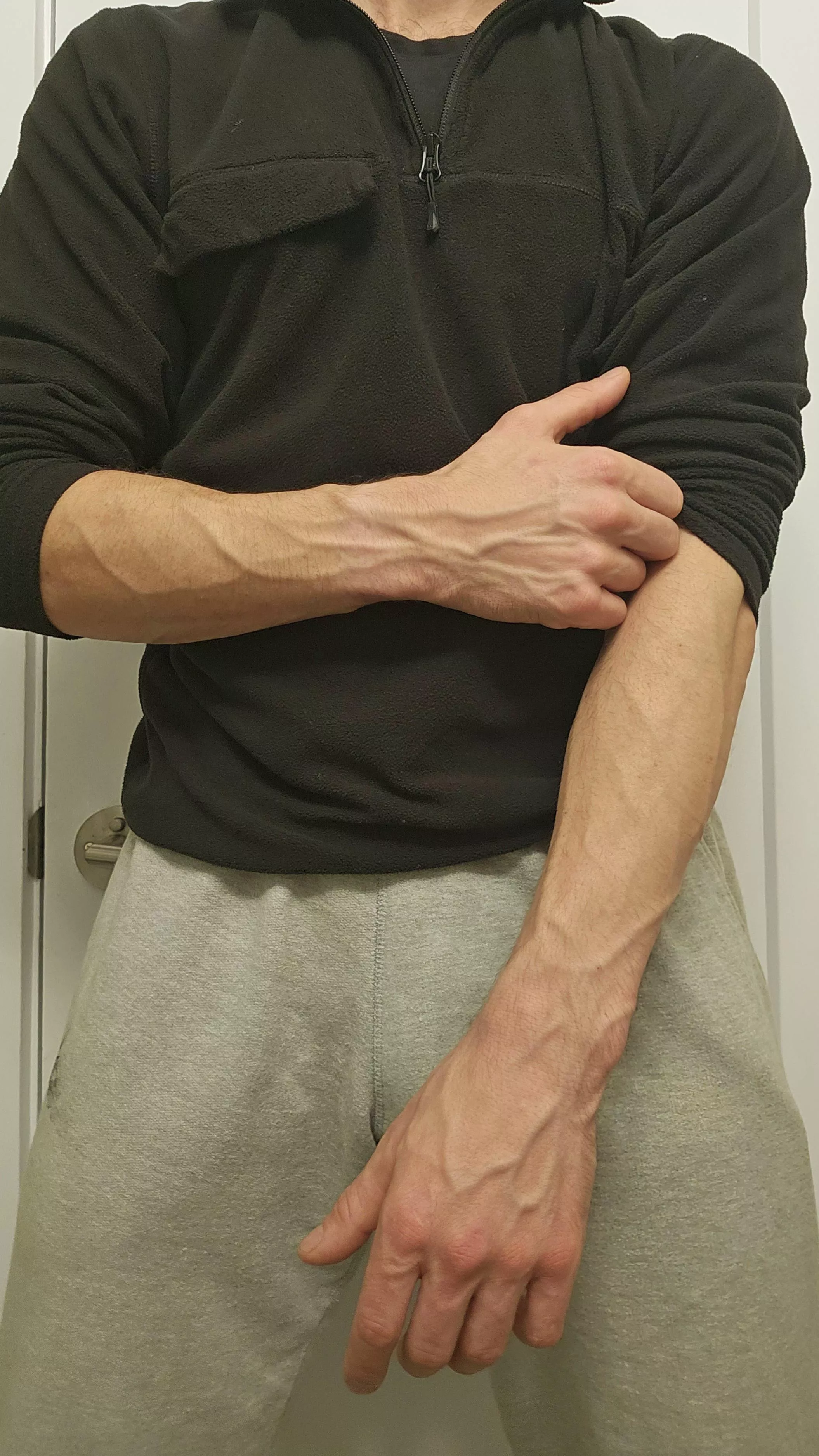 You're looking a little flushed - is it ok if I check your pulse?