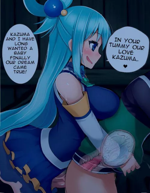 Aqua getting kazuma pregnant