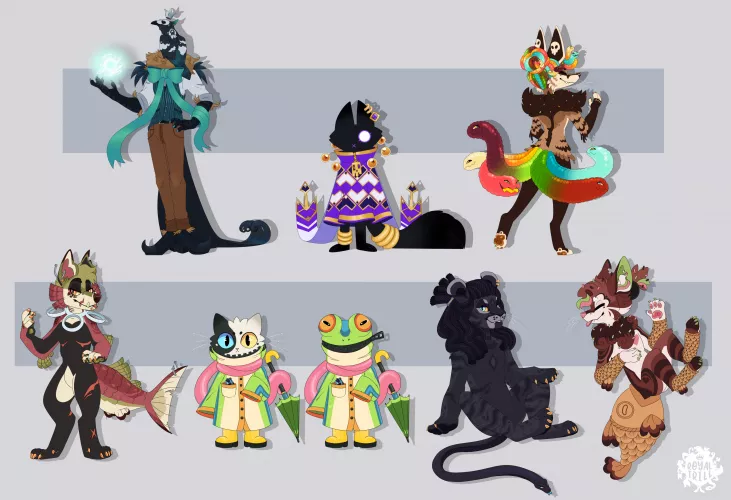 Assortment of creatures