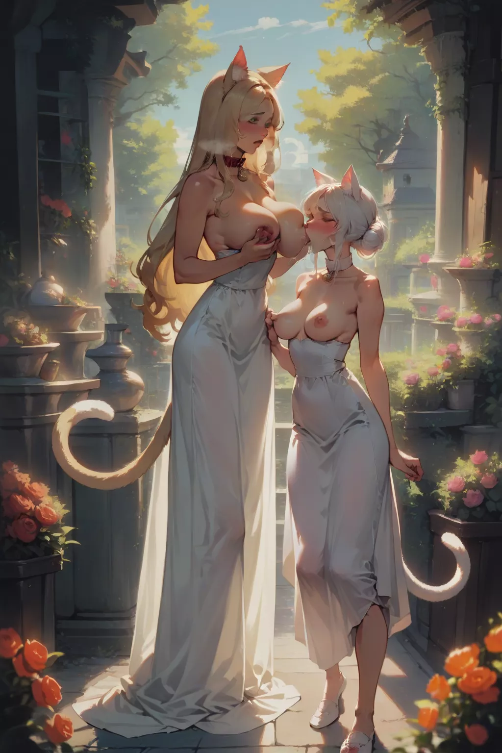 Breastfeeding kitties