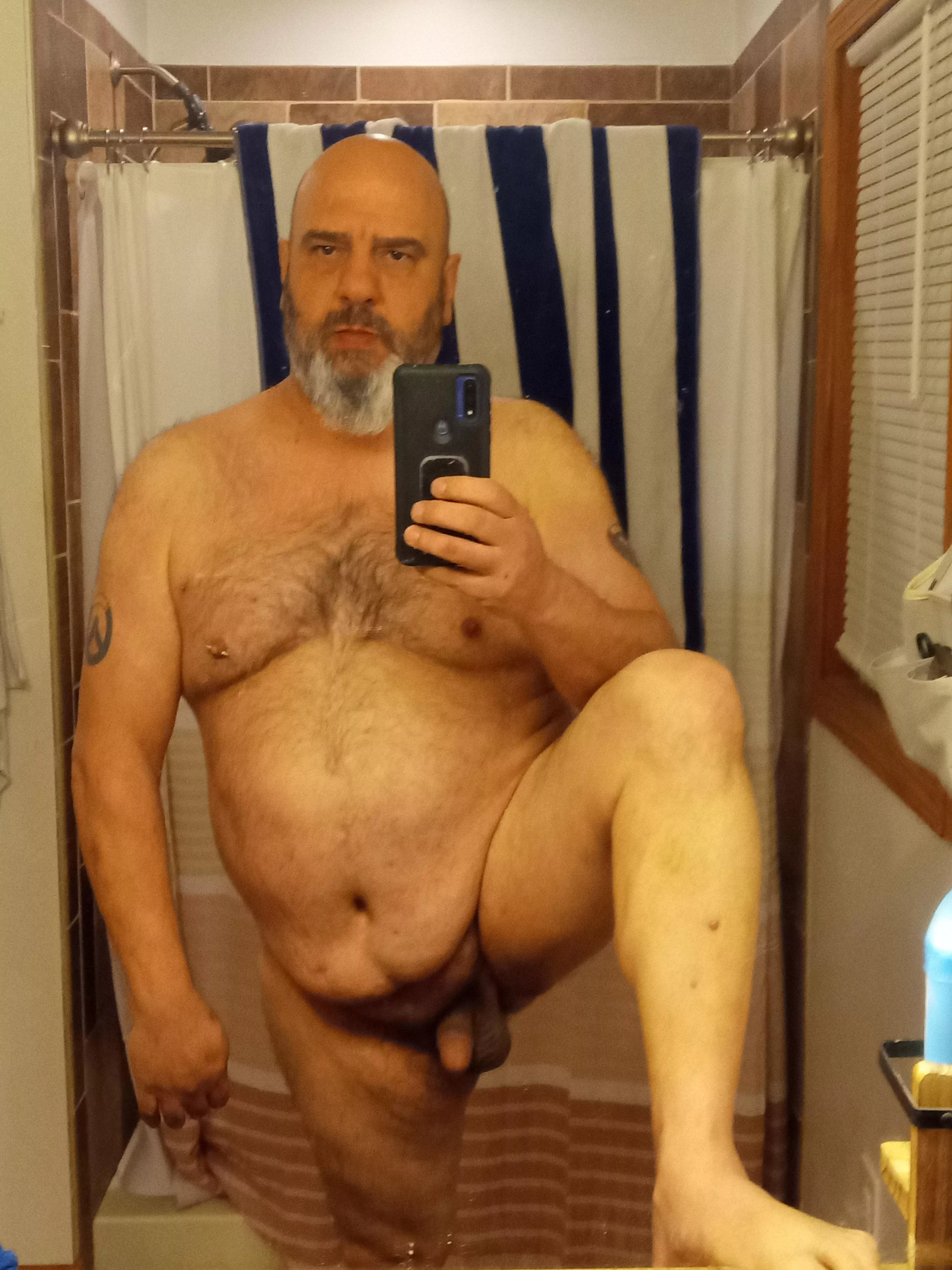 Daddy got a leg up on them. 