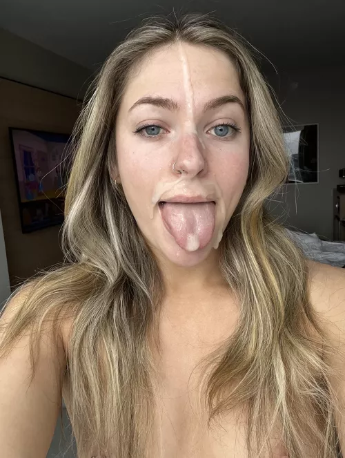 Facials are more fun when I get to taste them too 