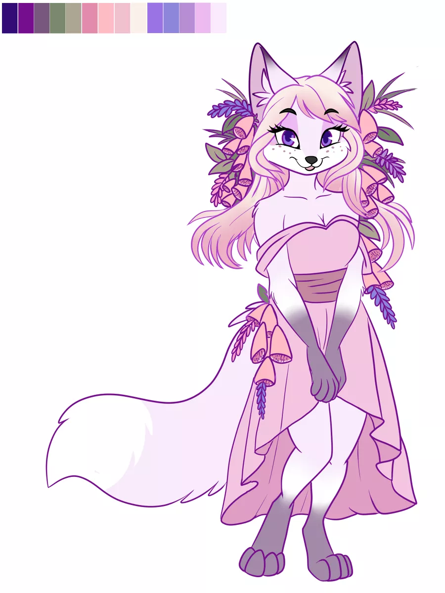 Foxglove Fox!! Adoptable (Art & Design by Me!)
