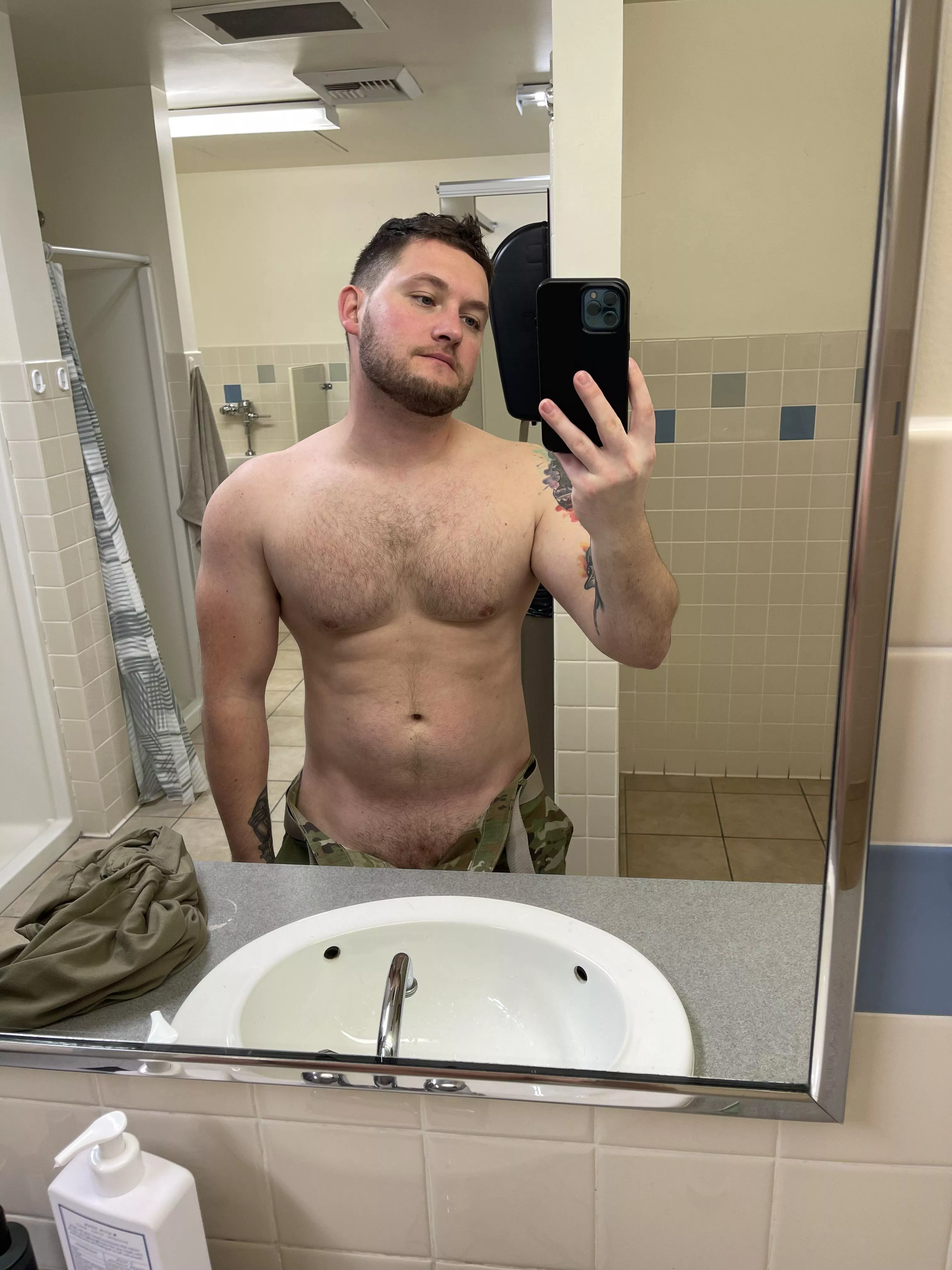 Fresh out the showers after PT [31]