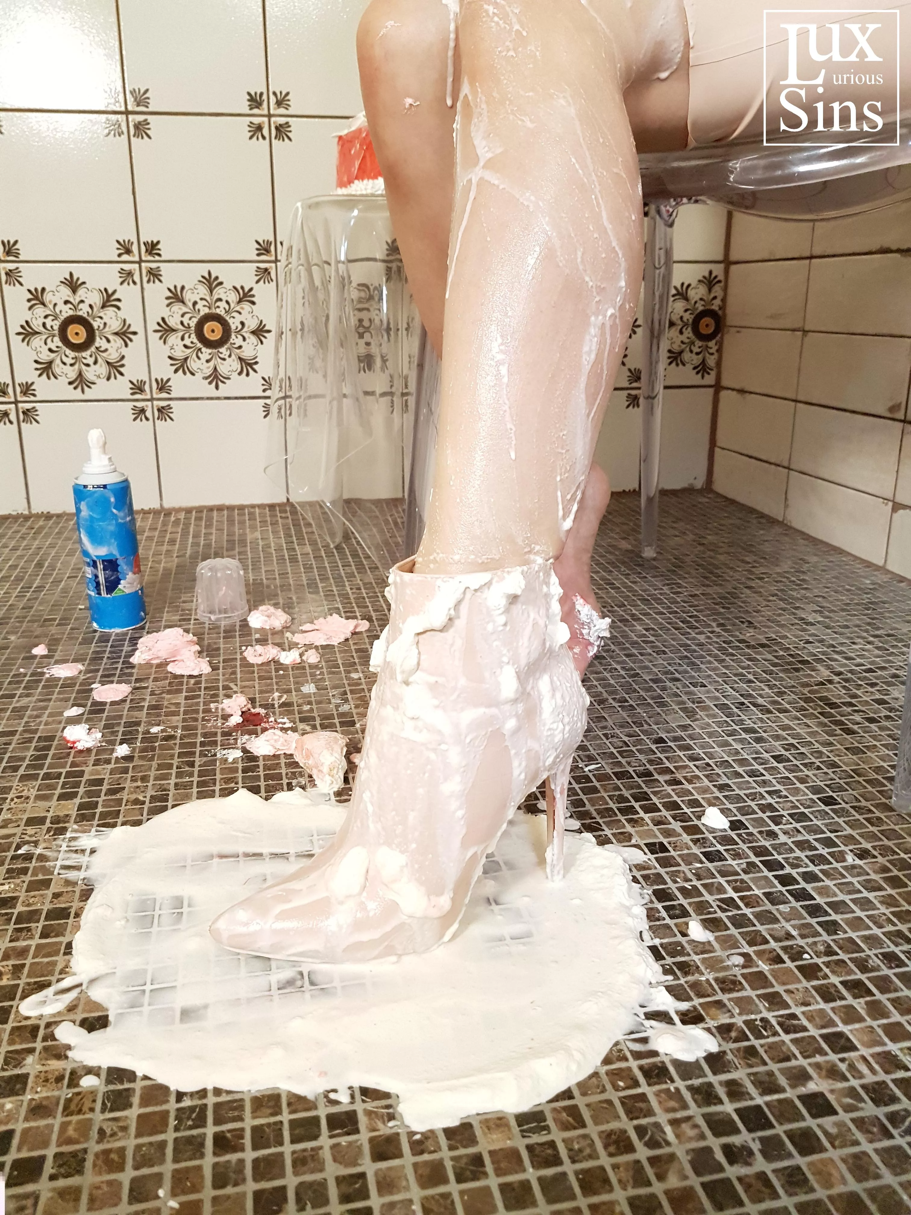 Lady Vyra's Creamy Pink Boot