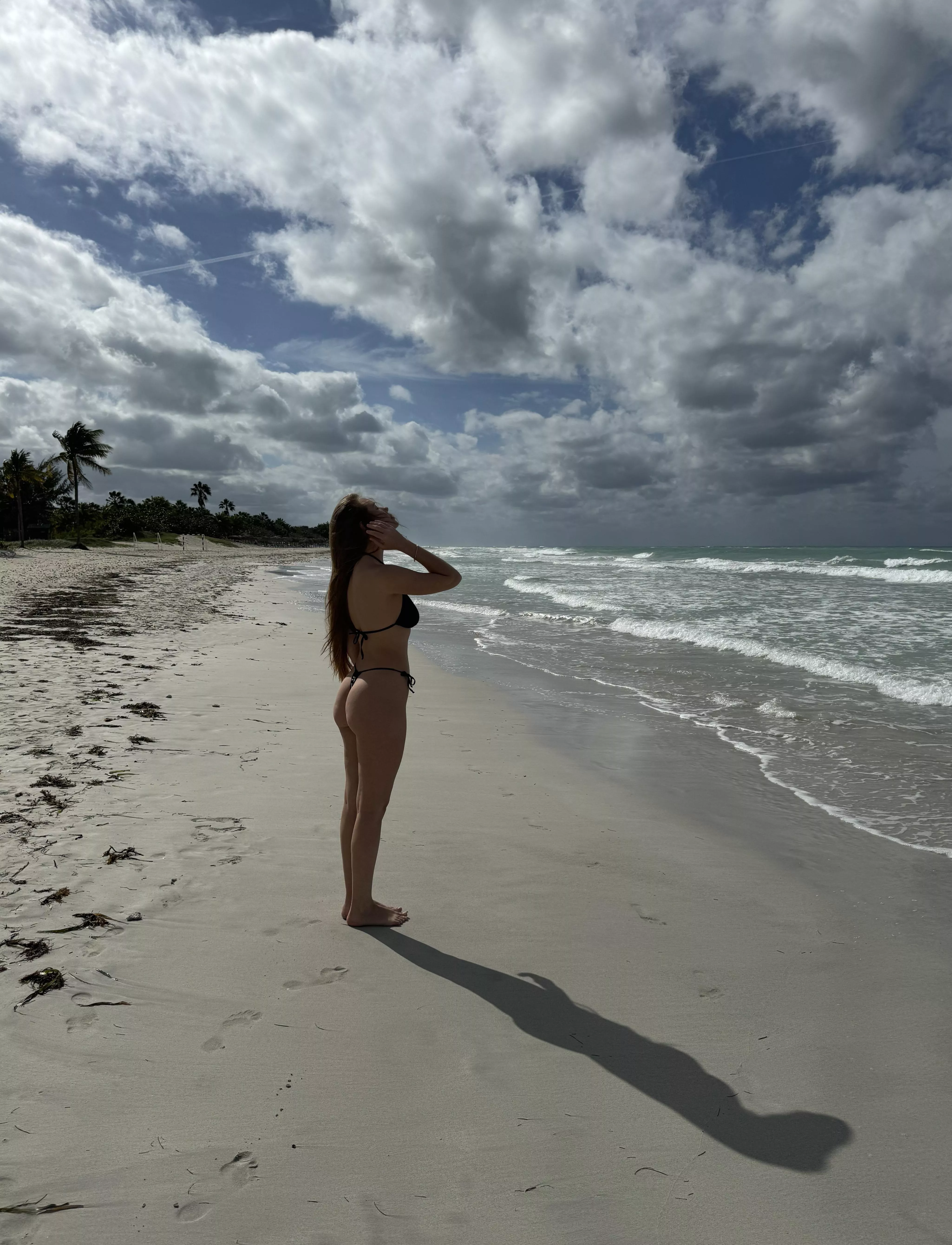 Lots of beautiful beach view and very little bikini