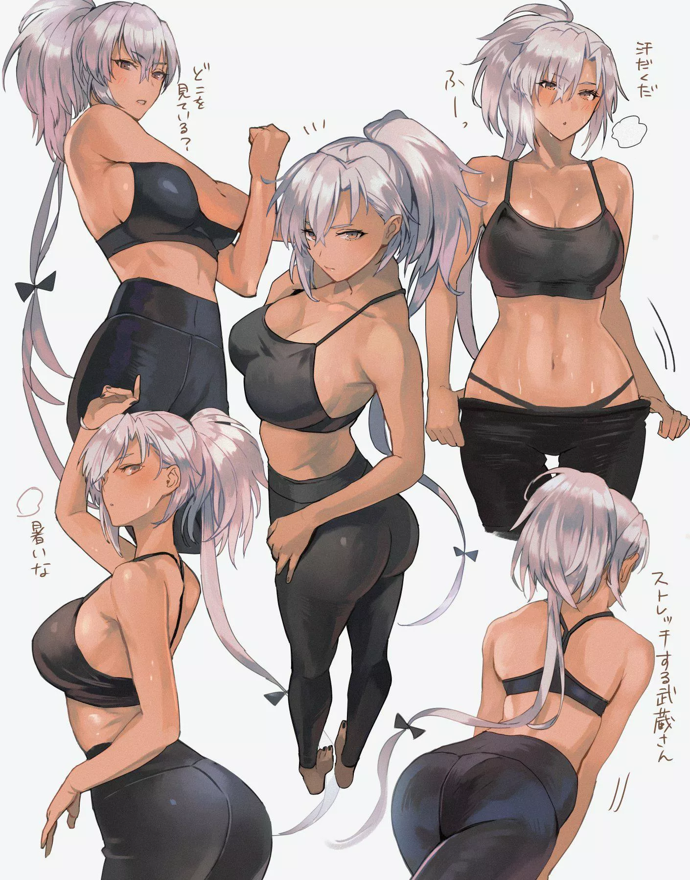 Musashi working out [Kancolle]