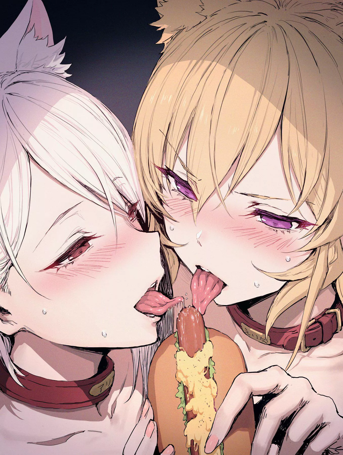 Nakiri Cousins Ahegao Tease (HAONI)[Food Wars]