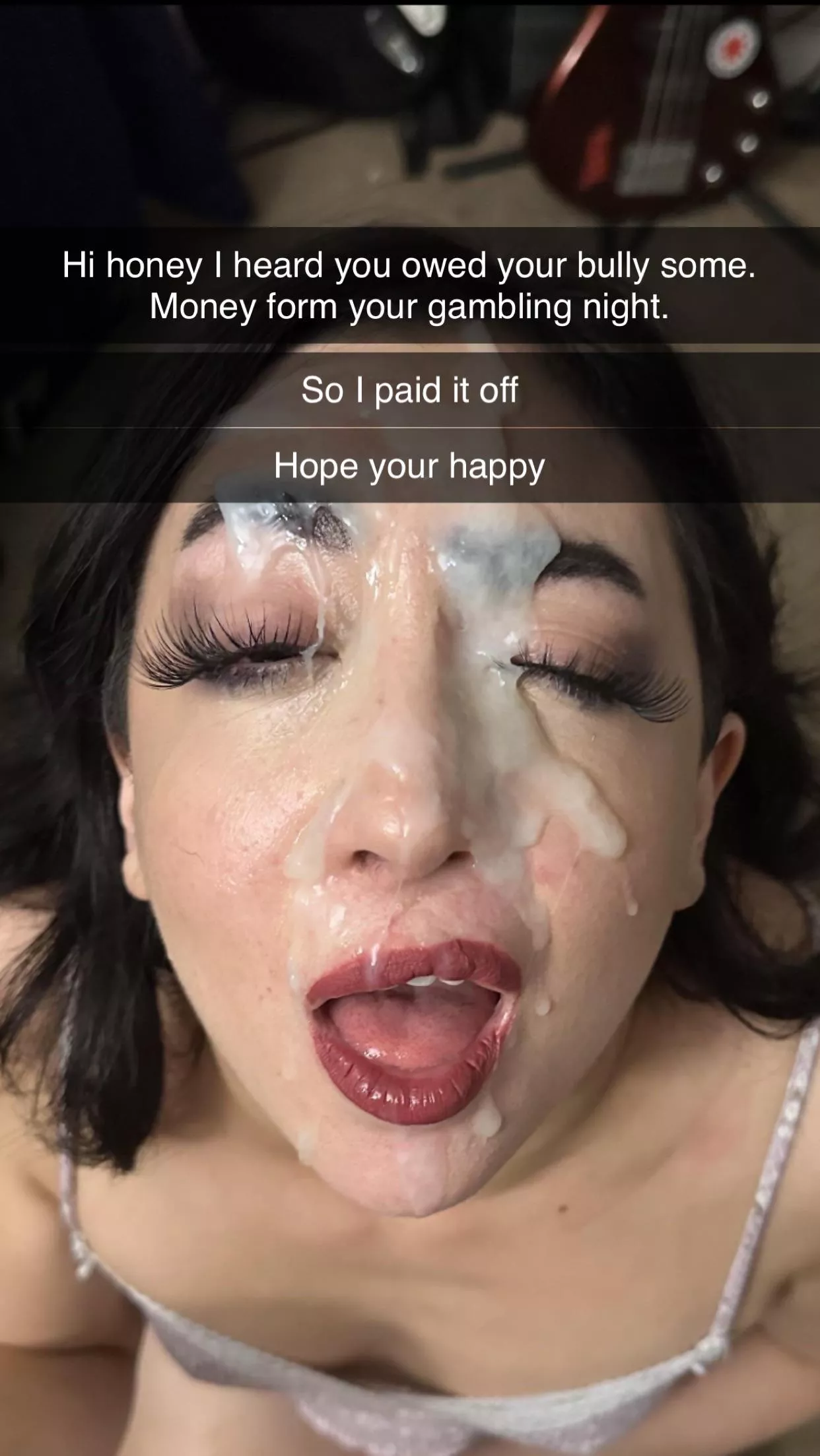 Your girlfriend paid off the money you owed your bully