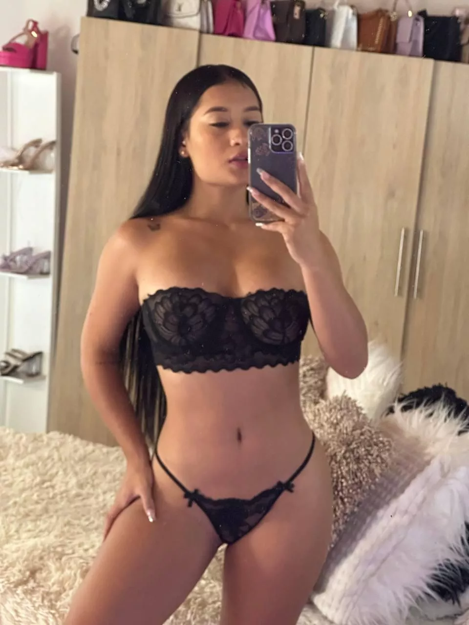 do you like my black lingerie?