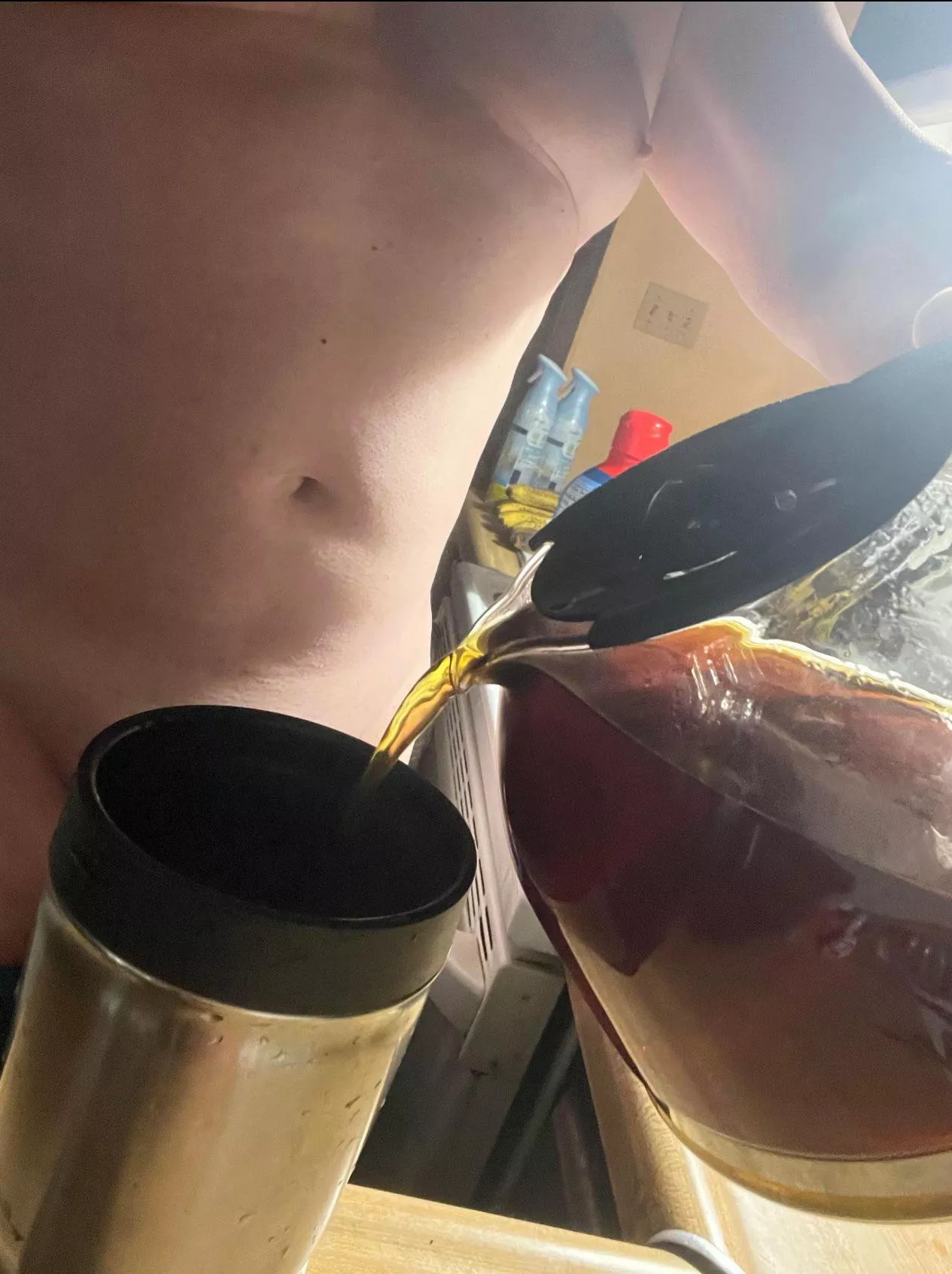 Good morning sweetheart. Your coffee is hot and ready!