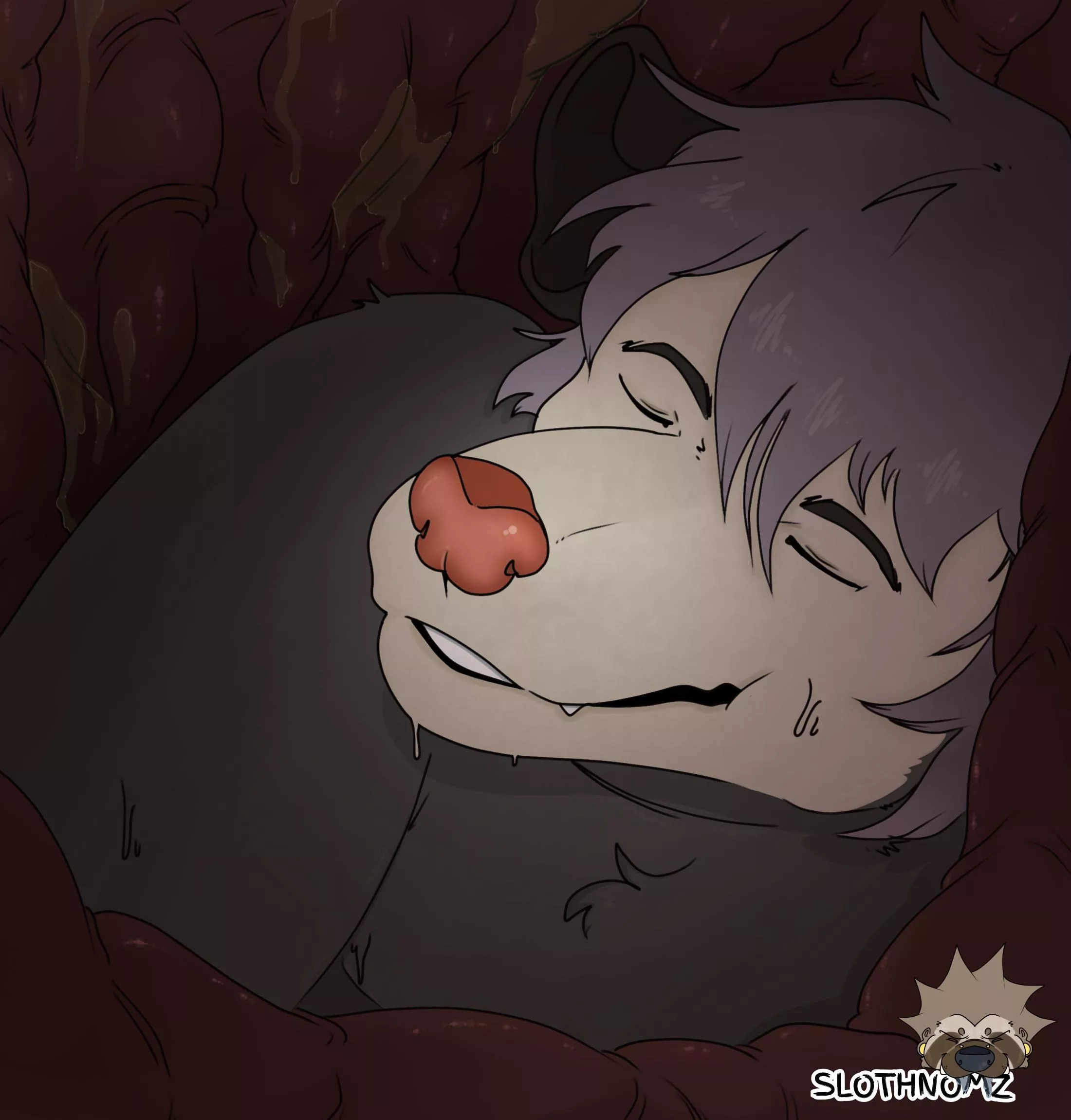 {image} [ Art By Me, SLOTHNOMZ ] [ Internal view,  Endo, Melty, Male prey. ]