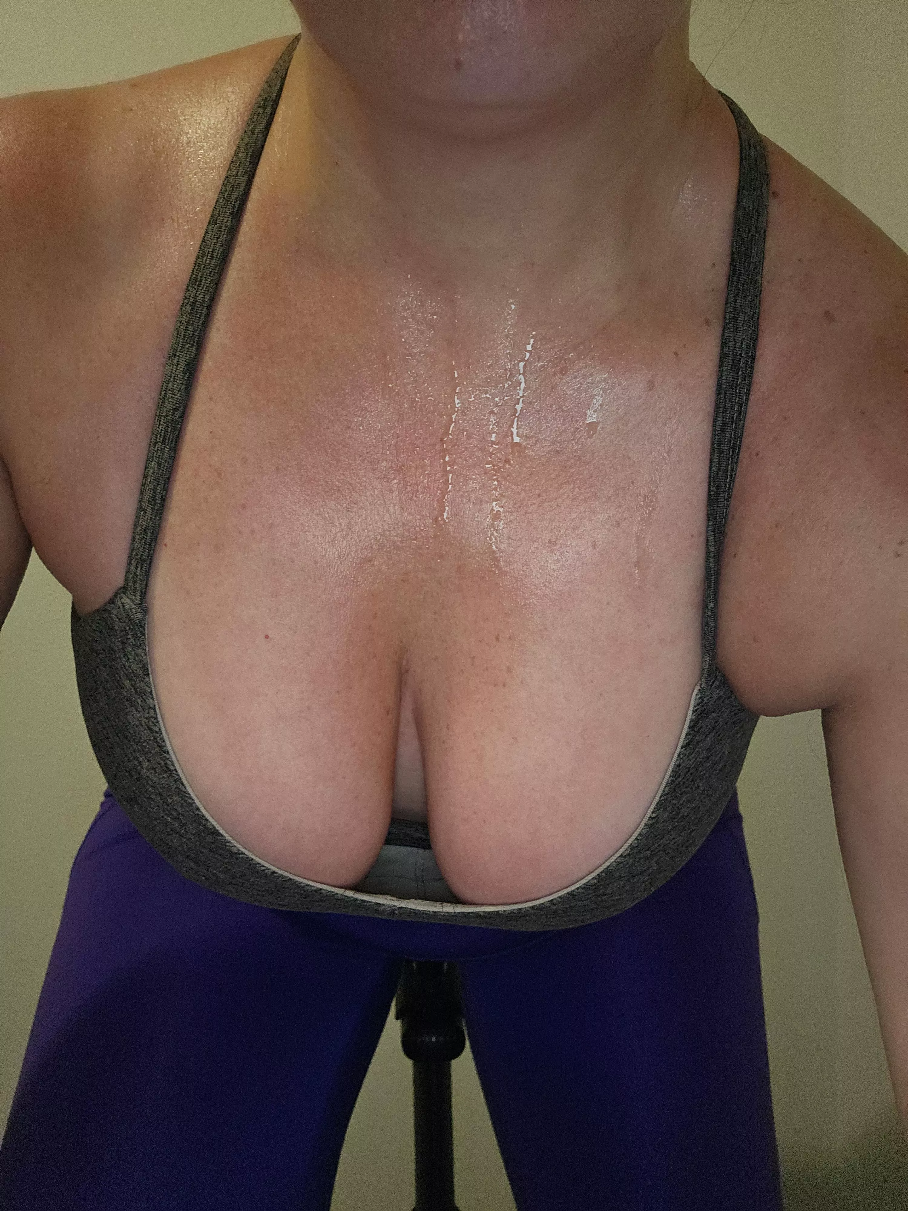 Just finished a spin class. (F) 🥵