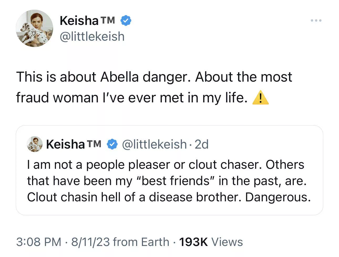 Keisha Abella feud, what happened? 