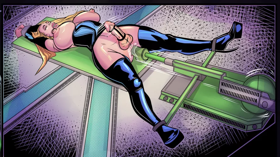 Sissy slave girl tied to machine 