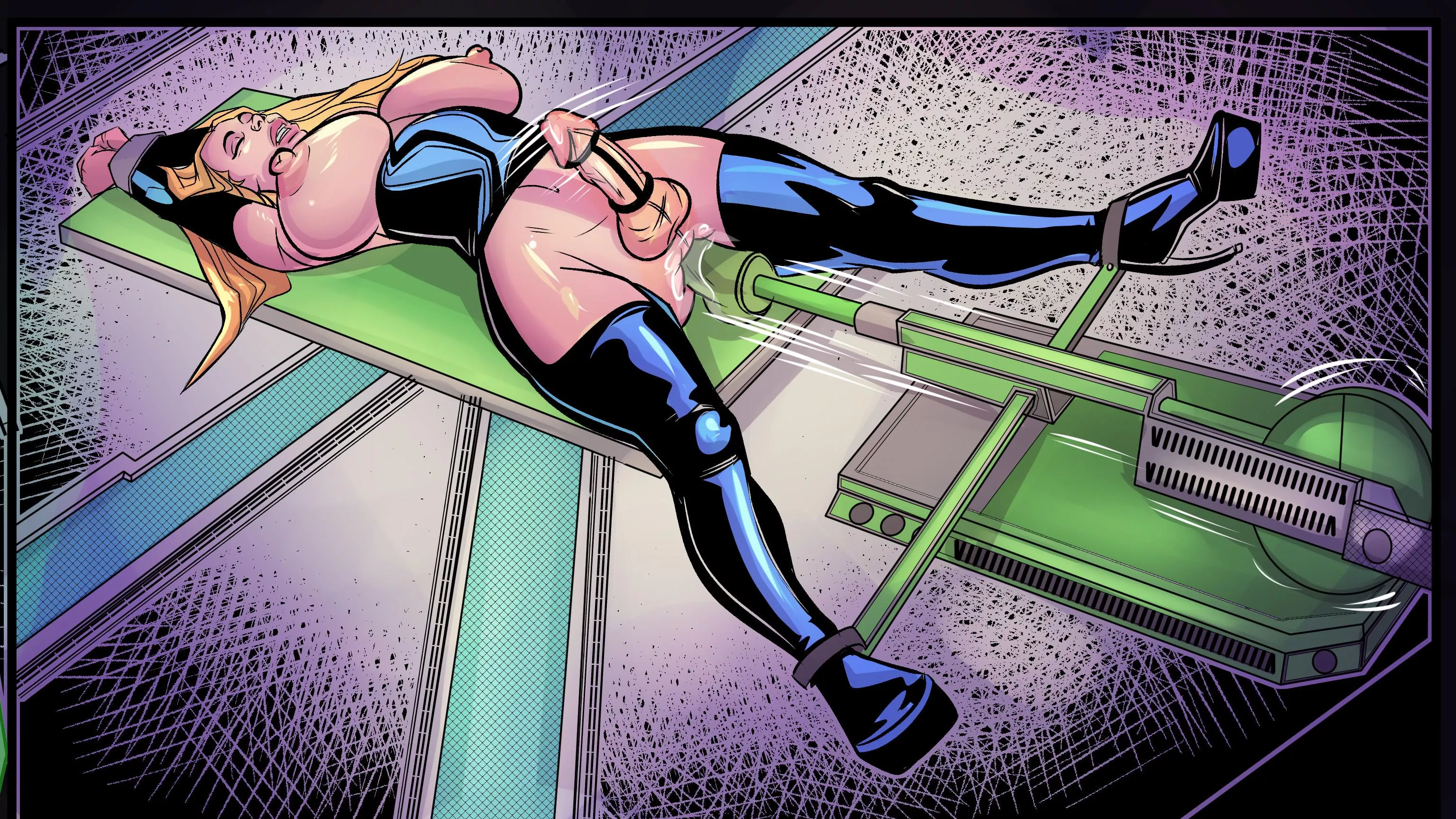 Sissy slave girl tied to machine 