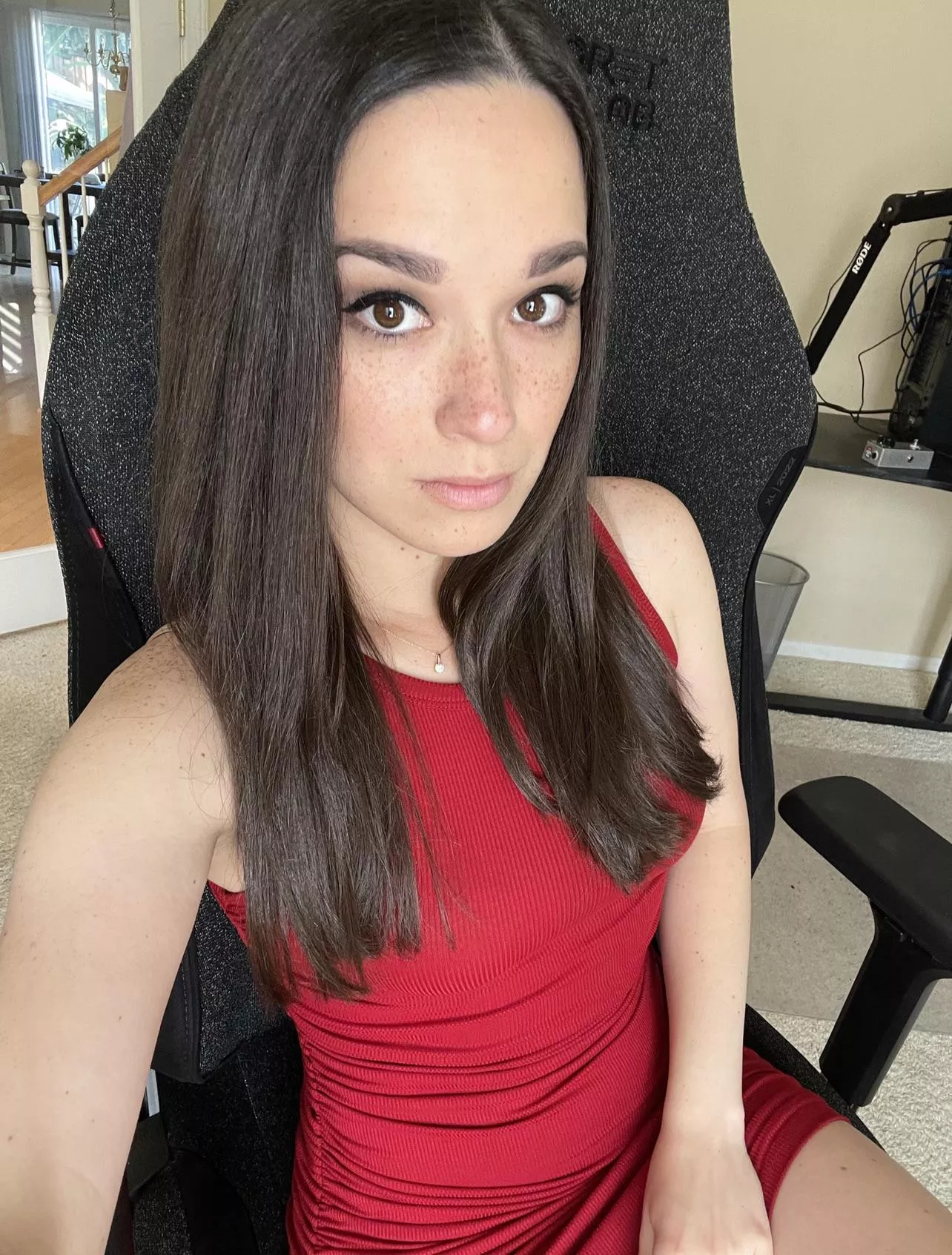 The color red makes my freckles pop.