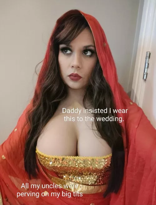 Went to a wedding with daddy 