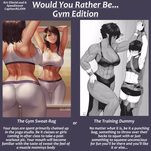 Would You Rather: Gym Edition [Femdom] [Sweat] [Gym-Girl]