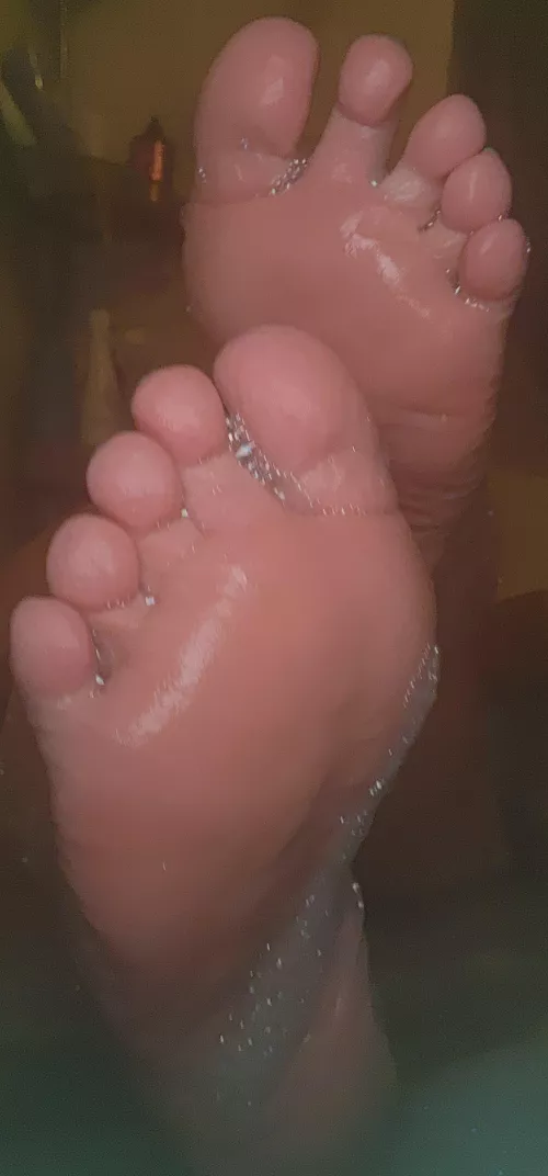 Dry them off and then kiss each toe ❤️ OC