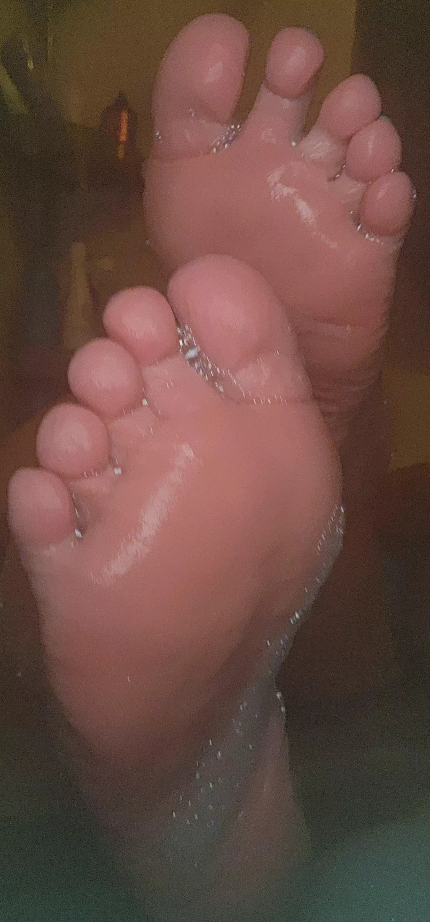 Dry them off and then kiss each toe ❤️ OC