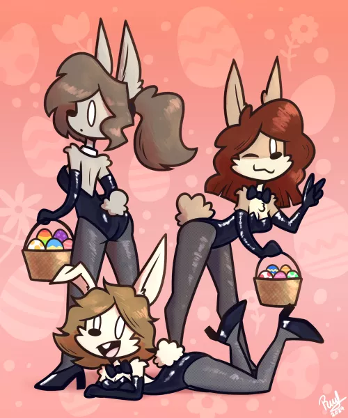 Easter Bunnies (by me)